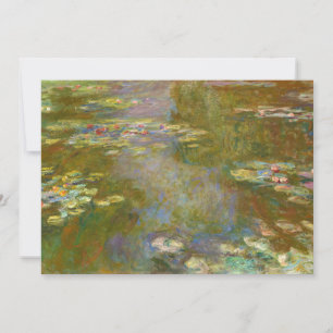 Cartão De Agradecimento Claude Monet - Lago de Nenúfares 1917