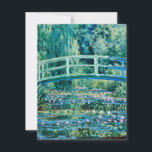 Cartão De Agradecimento Claude Monet - Lírios De Água E Ponte Japonesa<br><div class="desc">Claude Monet - Lírios De Água E Ponte Japonesa (1899)</div>
