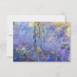 Cartão De Agradecimento Claude Monet - Lírios Hídricos<br><div class="desc">Lírios/Ninfas por Claude Monet em 1916-1919</div>