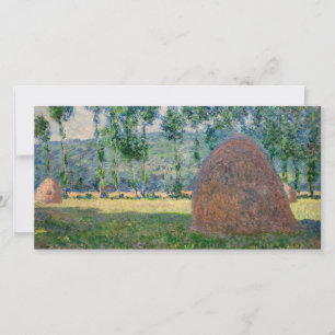 Cartão De Agradecimento Claude Monet - Medas de feno perto de Giverny