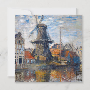 Cartão De Agradecimento Claude Monet - Moinho de vento, Amsterdã