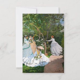 Cartão De Agradecimento Claude Monet - Mulheres no Jardim