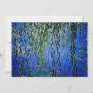 Cartão De Agradecimento Claude Monet - Nenúfares com salgueiro chorão