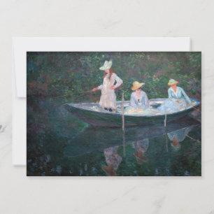 Cartão De Agradecimento Claude Monet - No Barco Norueguês