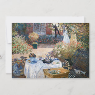 Cartão De Agradecimento Claude Monet - O Almoço, painel decorativo