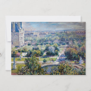 Cartão De Agradecimento Claude Monet - Os Jardins das Tulherias
