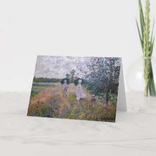 Cartão De Agradecimento Claude Monet - Passeio perto de Argenteuil