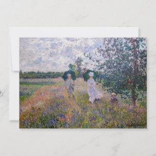 Cartão De Agradecimento Claude Monet - Passeio perto de Argenteuil