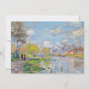 Cartão De Agradecimento Claude Monet - Primavera junto ao Sena