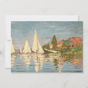 Cartão De Agradecimento Claude Monet   Regatta at Argenteuil, c.1872