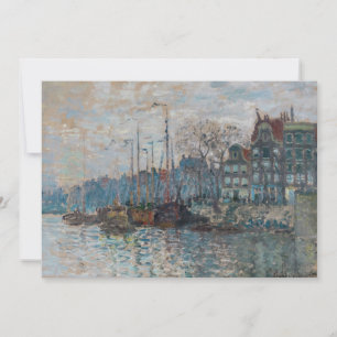Cartão De Agradecimento Claude Monet - Vista de Amsterdã