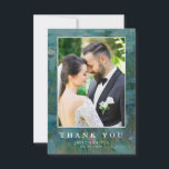 Cartão De Agradecimento Claude Monet Water Lily Wedding<br><div class="desc">Foto de cartões de agradecimentos de casamento,  mostrando sua mensagem personalizada aos convidados de casamento no quadro de pintura de Claude Monet Water Lily.</div>