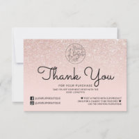 Cliente do Ombro Cor-de-Rosa Dourado rosa Obrigado