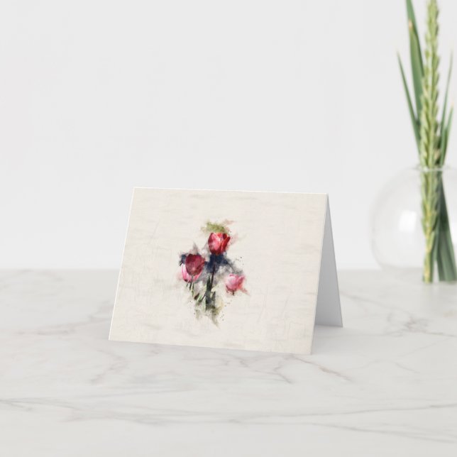 Cartão De Agradecimento Cluster Tulip (Frente)