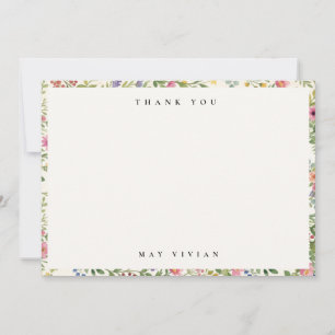 Cartão De Agradecimento Cobertor de Chuvinha de Bebê Cultivado e Amado Loc