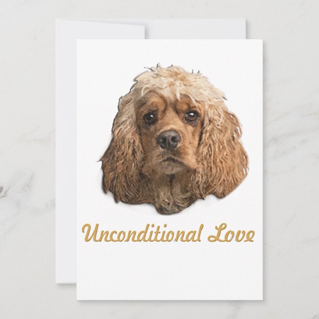 Cartão De Agradecimento cocker Spaniels (Frente)