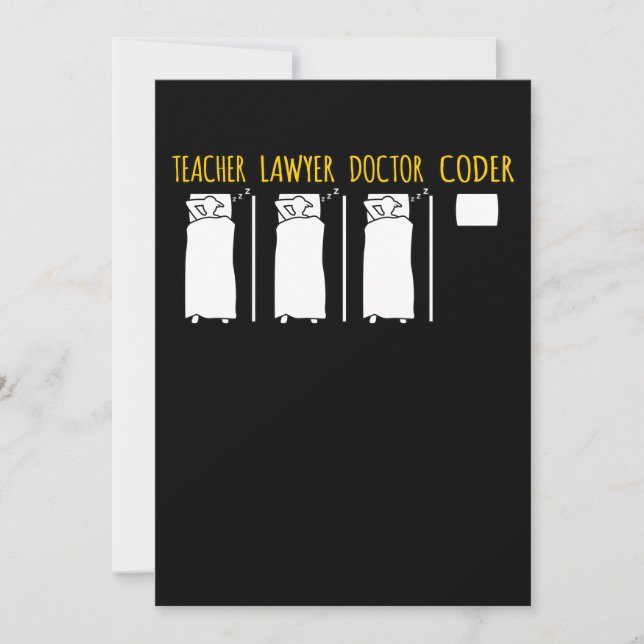 Cartão De Agradecimento Coder Technical Computer IT Coding Programmer Grap (Frente)