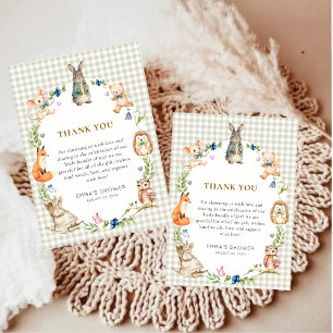 Cartão De Agradecimento Coelhozinho da Floresta História de Livrinho Antig