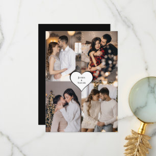 Cartão De Agradecimento Colagem de Fotografias do Design 4