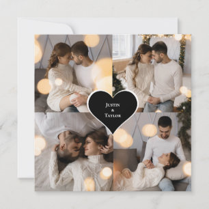 Cartão De Agradecimento Colagem de Fotografias do Design 4