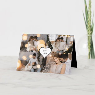 Cartão De Agradecimento Colagem de Fotografias do Design 4