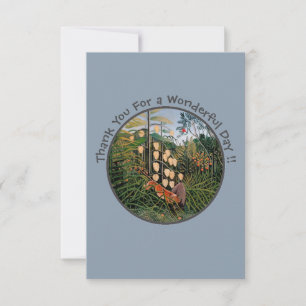 Cartão De Agradecimento Coleção de Itens do Partido Henri Rousseau Tiger &