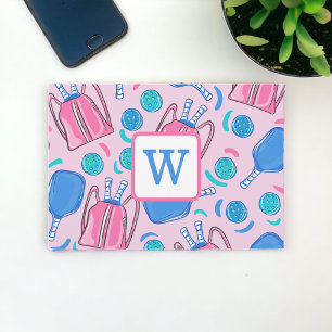 Cartão De Agradecimento Coletes de picleball e bolas de vidro Pink Pré-Dis