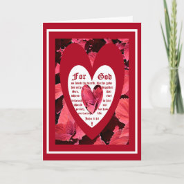 Cartão De Agradecimento Coleus Close com John 3:16