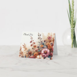 Cartão De Agradecimento Colheita de Petais e Pintados