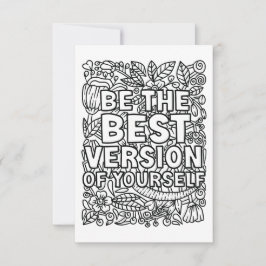 Cartão De Agradecimento Colore seu