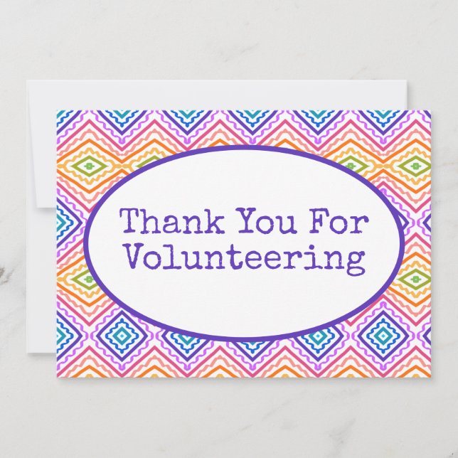 Cartão De Agradecimento Colorido (Frente)