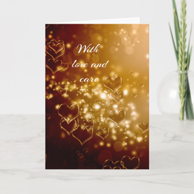 Cartão De Agradecimento Com amor (Frente)