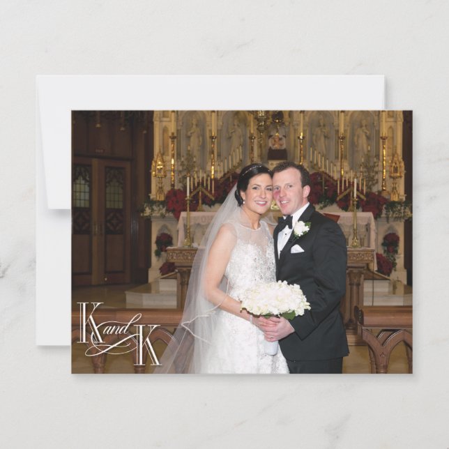 Cartão De Agradecimento Com amor e obrigados (Frente)