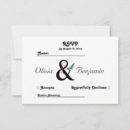 Cartão de Agradecimento com E comercial Elegante