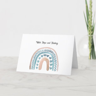 Cartão De Agradecimento Com esperança e cura