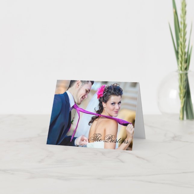 Cartão de Agradecimento com Foto (Frente)