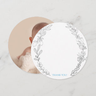 Cartão de agradecimento com foto de George.