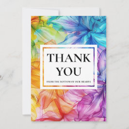 Cartão De Agradecimento ❤️ com fotografia Obrigado Eteal Bloom