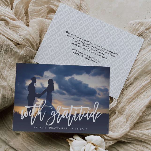 Cartão De Agradecimento Com Gratidão | Foto: Obrigado com mensagem de reto (Criador carregado)