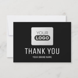 Cartão de Agradecimento com Logotipo Personalizado