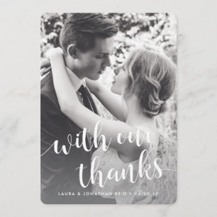 Cartão De Agradecimento Com nossos Obrigados   Foto: Obrigado com mensagem