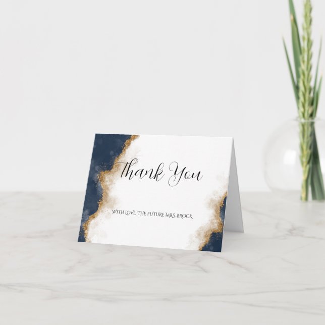 Cartão de Agradecimento com Tema Marítimo (Frente)