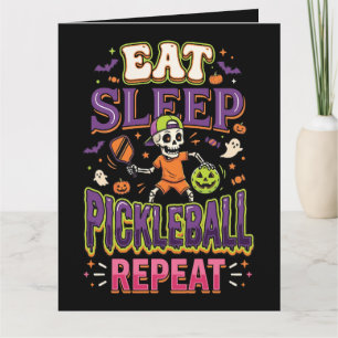 Cartão De Agradecimento Coma Sonho Pickleball Repita Pickleball