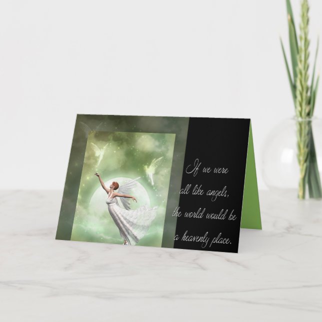 Cartão De Agradecimento Como anjos (Frente)