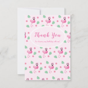 Cartão De Agradecimento Compartilhando meu aniversário Cortado de Flaming