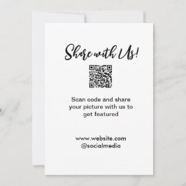 Cartão De Agradecimento Compartilhe a imagem digitalizar código QR adicion