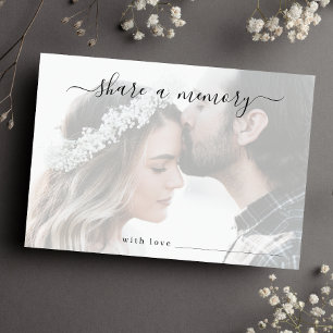Cartão De Agradecimento Compartilhe uma foto de memória de casamento