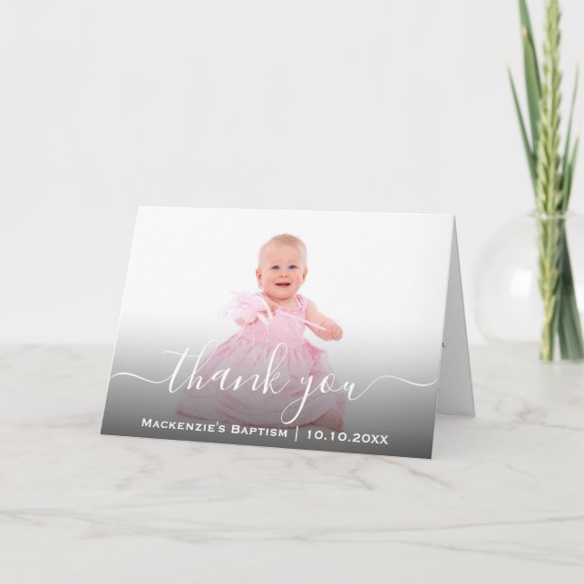 Cartão De Agradecimento Comunhão Cristão Religioso Criando Batismo (Frente)