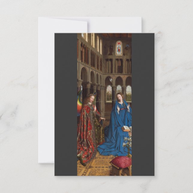 Cartão De Agradecimento Comunicação de Jan van Eyck (Frente)