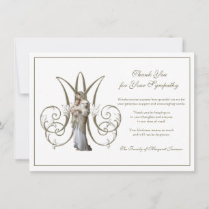 Cartão De Agradecimento Condolência da Virgem Maria Abençoada Católica Rel